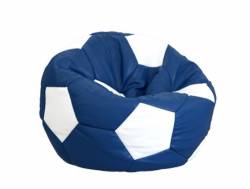 Кресло-мешок мяч сине-белый
