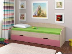 Кровать Соня 2 сонома-розовый