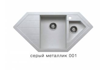 Кухонная мойка Tolero R-114 Серый металлик 001