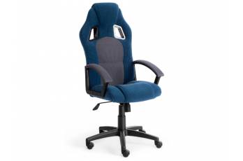 Кресло офисное Driver флок синий/серый