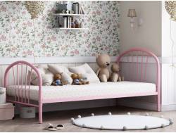 Кровать металлическая Эвора Розовый
