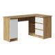 Стол письменный СП-003 угловой ЛДСП Бостон Лайт дуб крафт золотой-белый