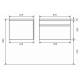 Тумба с раковиной Uperwood Eva Крафт Табачный 60 см