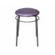 Табурет круглый с кольцом ДХ-11 обивка сиреневый