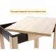Стол обеденный Doma раскладной с ящиком Дуб сонома/Венге