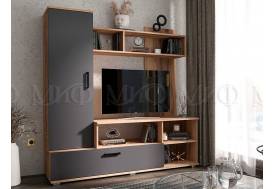 Гостиная Мини Графит, дуб крафт