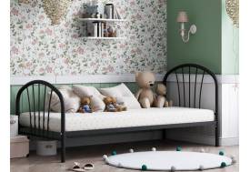 Кровать металлическая Эвора черная