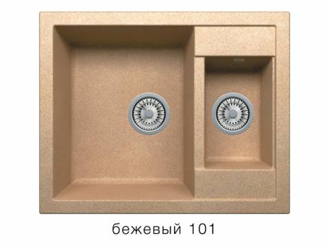 Кухонная мойка Tolero R-109 Бежевый 101