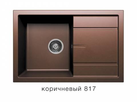 Кухонная мойка Tolero R-112 Коричневый 817