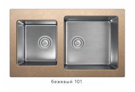 Кухонная мойка Tolero twist TTS-840 Бежевый 101