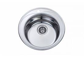 Мойка врезная 510 мм круглая полированная