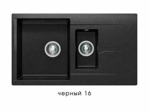 Мойка Polygran Brig-870 Черный 16