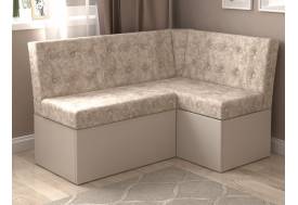 Скамья угловая Олимп-мини Микровелюр Том бежевый