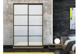 Шкаф-купе Лофт Шк16-47 1600 глубина 470 фасад МДФ белый глянец 3г