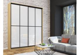 Шкаф-купе Лофт Шк20-47 2000 глубина 470 фасад МДФ белый глянец +