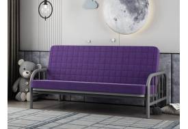 Диван-кровать Мадлен 4 Серый-Фиолетовый