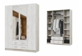 Шкаф четырехстворчатый ШК 602 М Квадро Крафт