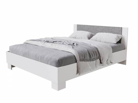 Кровать 1400 Nova Белый-Бетон
