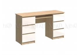 Стол 6 ящиков Челси  Белый, дуб сонома