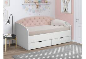 Кровать с продольной мягкой спинкой Софа №9 800х1600