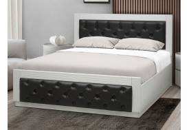 Кровать Венеция 13.2 1400 с ортопедическим основанием кожзам венге