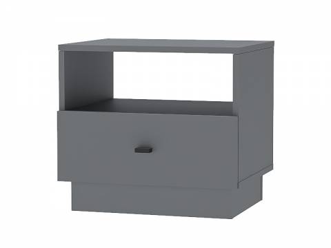 Тумба прикроватная Квадро Т-2 Графит