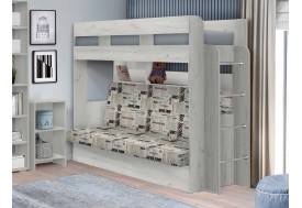 Кровать Дива двухъярусная Дуб крафт белый