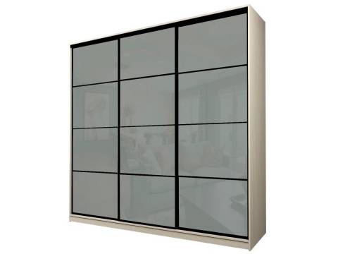 Шкаф-купе Max МШ-25-6-27/2-222 пленка Oracal светло-серая