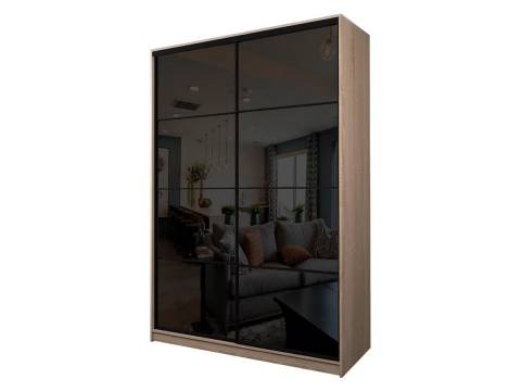 Шкаф-купе Max МШ-27-6-18-22 пленка Oracal черная