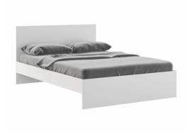 Кровать 1600 Осло модуль М14 с настилами Лайт Белый