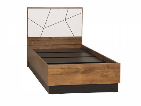 Кровать одинарная 54.17 900 с настилом Гамма белый