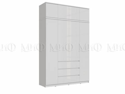 Шкаф 1600 с антресолью Челси Белый