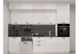 Кухонный гарнитур арт 23 Белый глянец 3000 мм