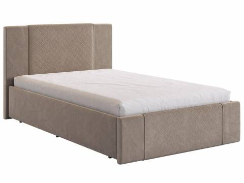 Кровать Хлоя 1200 велюр латте