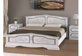 Кровать Елена 1600 Белый жемчуг