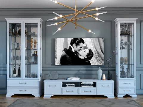 Гостиная Грация Белый глубокие поры-Белый