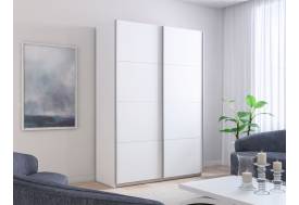 Шкаф-купе Прайм 2-х дверный 1400 два ДСП Белый Снег