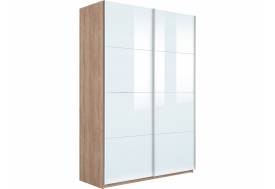 Шкаф-купе Прайм 2-х дверный 1600 Стекло Белое Сонома