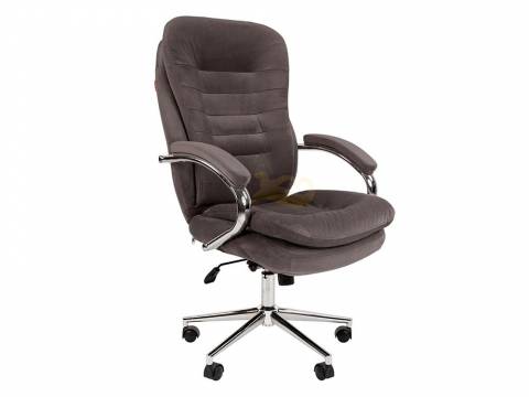 Кресло Chairman Home 795 Россия ткань Т-55 серый N