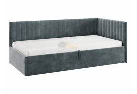 Кровать-тахта с подъемным механизмом Твикс цвет велюра графит