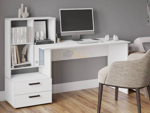 Стол компьютерный СКМ-5 белый