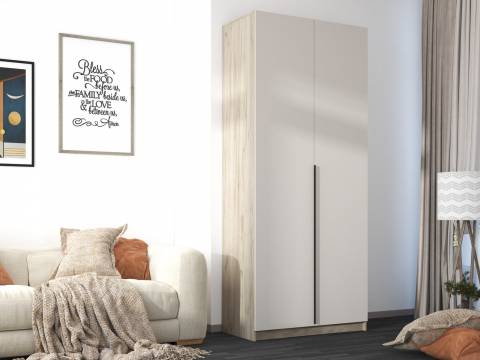 Шкаф ШК-001 со штангой двухстворчатый Бохо