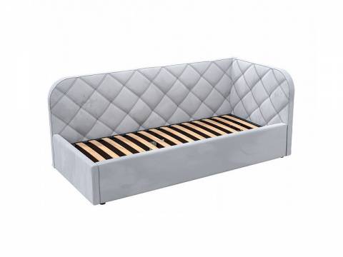 Кровать-софа Комфорт-1 Правая Ромб с ПМ велюр Магия 53