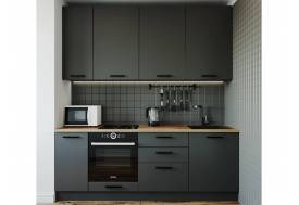 Кухонный гарнитур Антрацит 2200 (верх 950 мм)