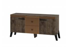 Тумба ТВ с ножками Ольга 3 дуб коми