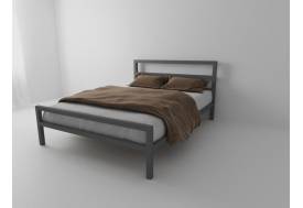 Кровать металлическая Комфорт 900 серая