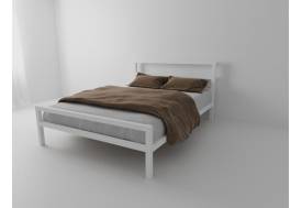 Кровать металлическая Комфорт 900 белая