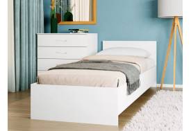 Кровать Монблан Kids 80х200 см Белый Шагрень