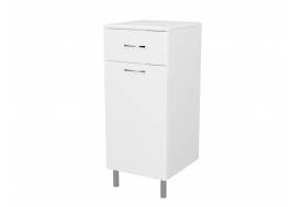 Комод Аква 35 напольный 1 дверь белый правый