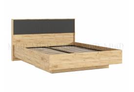 Кровать парящая 1600 Флэш (ортопед дерево) Браш Графит/Дуб Крафт